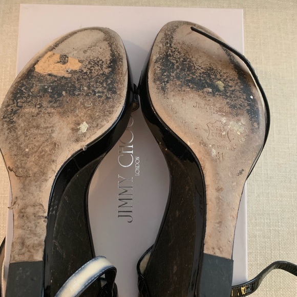 Authentic Jimmy Choo wrap up Wedge Sandals sz 41 - Picture 5 of 5